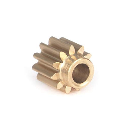 KYX Racing Transmission Pinion Brass Gear 11T Upgrades Accessories for 1/24 RC Crawler Car Axial SCX24 Deadbolt JLU C10 B-17 (Pinion Gear) - style: Pinion Gear