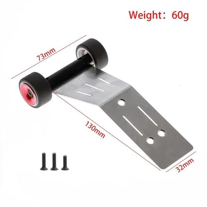 RC car Components Compatible with Traxxas for Mini for MAXX Monster Truck RC Car Upgrade Parts Accessories Metal Wheelie Bar DIY 107154 1(Red) - color: Red