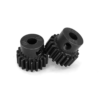 32P 5mm Pinion Motor Gear 17T 18T 19T 20T 21T Hardened Metal Pinion Motor Gear Sets Fit 5mm Shaft Compatible with HPI Kyosho Losi Axial Tamiya 1/8 1/10 RC Car Monster Truck Buggy