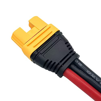 AS150U 70A Copper Plated Male/Female Plug Connector Resistance Adapter Cable for RC Racing Drone FPV Model Battery Cable Spare Part (AS150U Female Connector) - style: AS150U Female Connector