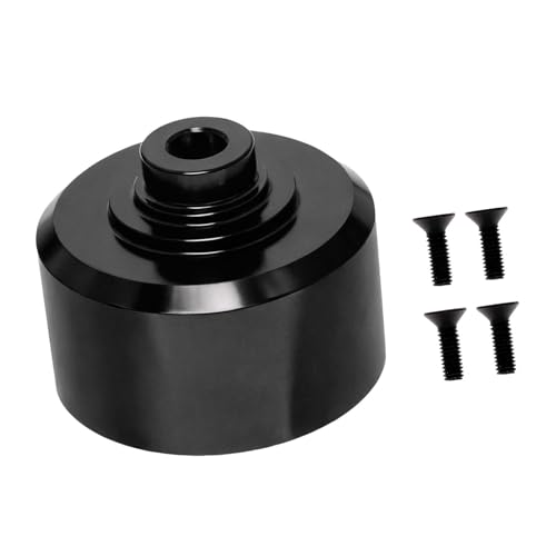 Differential Gear Case High Speed Electric Vehicle Metal for 1:10 10208 Professional Gearbox Housing RC Differential Case, Black - color: Black