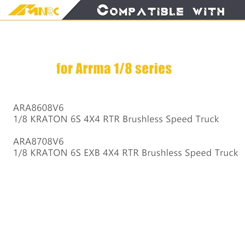 Alloy Center Differential Diff Mount & Front Rear Chassis Brace for Arrma 1/8 Kraton 6S 4X4 RTR V6 Series Upgrade Part Sliver - color: Sliver