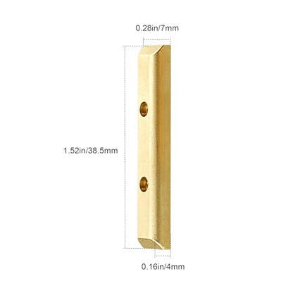 Hobbypark Brass Boulder Bars Weights for 1/24 Axial SCX24 AXI90081 AXI00001 AXI00002 AXI00004 AXI00005 AXI00006 RC Crawler Car Replacement Parts (2-Pack)