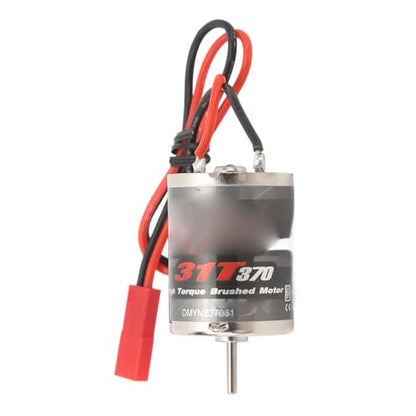 Alomejor 370 RC Motor,High Performance 30000RPM Brushed Motor Stainless Steel Copper Construction for RC Hobbyists Crawlers Racing Enthusiasts