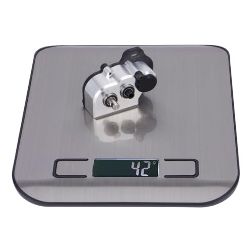Ultralight LCG Transmission Tiny Gearbox with Slidable Shim for Portal Axle 1/10 RC Crawler LCG Chassis Capra F9 AR45 Axle (Silver)