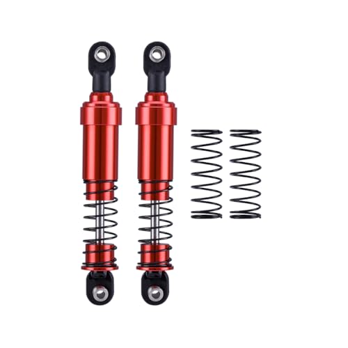 1/10 rc crawler shocks,75mm-115mm optional Big Bore Shocks with Oil Filled for LCG Cheater Rigs Capra SCX10 TRX4 Gspeed V4 Elem ent Comp Builds (Red 95mm 2pcs) - color: Red 95mm 2pcs