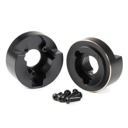Machined Brass Portal Knuckle Weights - Low Offset for Vanquish Currie Portal F9 SCX10-II and VS4-10 Ultra Offset Front Axle - 128g Each, Low Center of Gravity Upgrade