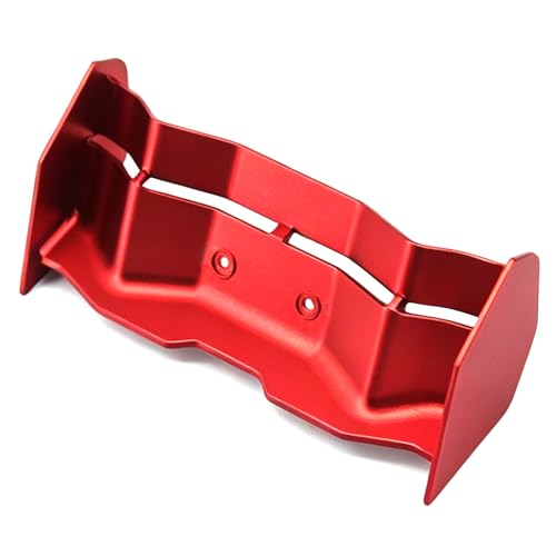 Aluminum Rear Wing for ARRMA Mini Kraton 3S 1/16 RC Car, Upgrade Part(Red) - color: Red