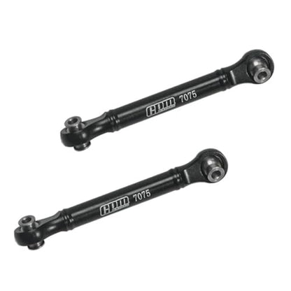 GPM Upgrades Aluminum 7075 Front Steering Link Rod for 1/8 Mojave 4X4 4S Blx Desert Truck Rtr-Ara4404T1/T2 (Black) - color: Black