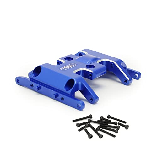 Treal Axial SCX24 Skid Plate Aluminum 7075 CNC Machined for 1/24 SCX24 Deadbolt C10 Betty Jeep (Blue) - color: Blue