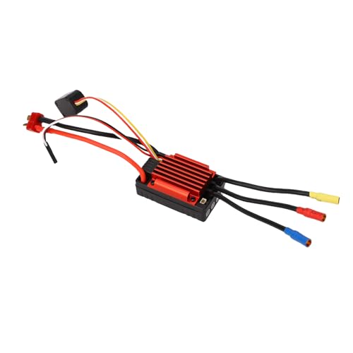 Jeanoko RC Brushless ESC Multi Guard Rain Proof Speed Controller for 1/10 Trucks Quads, ESC for Racing Cars, 4-9 NiMH Battery