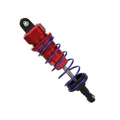 2pcs 92mm RC Oil Pressure Adjustable Front Shock Damper, 1/10 RC Car Shock Absorber, Upgraded Aluminum Alloy Buggy Suspension for ZD Racing HSP Hongnor LRP HPI (Red) - color: Red