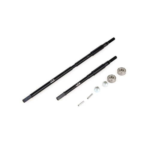 LCX Racing 1/10th RC Crawler Car AR60 OCP Hard Steel Rear Axle Drive Shaft Dogbone Straight Shaft for Axial Wraith RR10 SMT10, Upgrades Parts Accessories