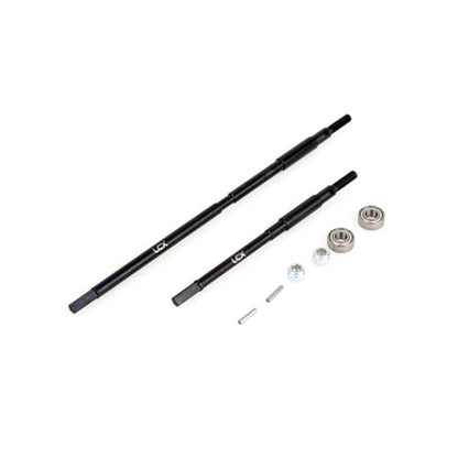LCX Racing 1/10th RC Crawler Car AR60 OCP Hard Steel Rear Axle Drive Shaft Dogbone Straight Shaft for Axial Wraith RR10 SMT10, Upgrades Parts Accessories
