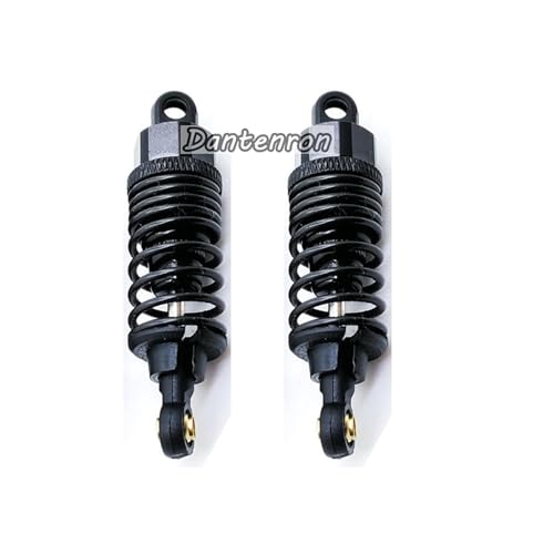 4Pack RC Car 102004 Adjustable Shock Absorber Damper Upgrade Parts Replacement Accessory 68mm For 1/10 RC On Road Drift Rally Car HSP 94102 94122 HPI Losi Axial Tamiya Redcat (Black) - color: Black