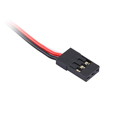 160A Waterproof Brushed ESC 3S High Current RC Car Speed Controller with 5V 1A BEC T Plug for 1/12 or Larger Scale RC Vehicles Aluminum Alloy Plastic Black 42x28x17mm