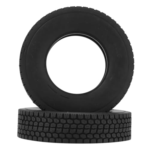 Compatible with Tamiya 1/14 RC Car Trailer Tractor Truck Upgrade Parts Accessories 4Pcs 1.55 Rubber Wheel Tires Tyre RC Assortment