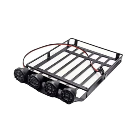 RC Lighting Kit for C8801 1/18 for Universal Roof Racks Luggage Carrier Frame with Light RC Crawler Car Upgrade Accessories Parts