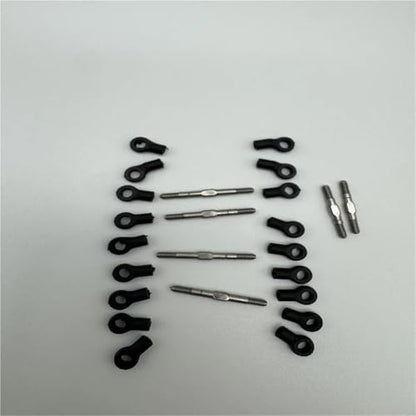 RC Car Repair Kit for LOSI Micro-B 2WD for Buggy RTR-LOS00007 1/24 Nylon Wave Foot Stainless Steel Double-Threaded Adjustable Rod Full Set Entire Vehicle