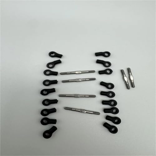 RC Car Repair Kit for LOSI Micro-B 2WD for Buggy RTR-LOS00007 1/24 Nylon Wave Foot Stainless Steel Double-Threaded Adjustable Rod Full Set Entire Vehicle