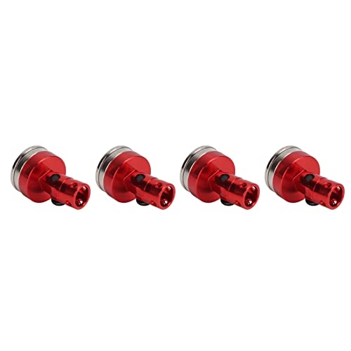 Keenso Light Aluminum Alloy RC Magnetic Body Post Set, Improve The Appearance of Your RC Car, 4 Pieces of RC Body for 1/8 1/10 Fans of Remote Control Vehicles (#1) - color: Red