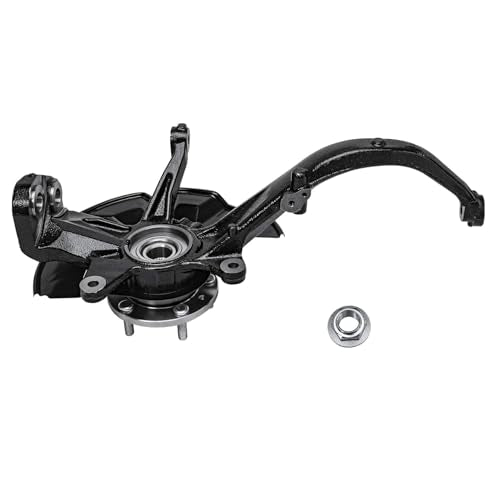 Detroit Axle - Front Left Steering Knuckle CV Axle for 2006-2009 | Ford Fusion Mercury Milan, 2006 Lincoln Zephyr, Driver Side CV Axle Shaft Steering Knuckle & Wheel Bearing Hub Replacement - size: 2UX47645/Pair