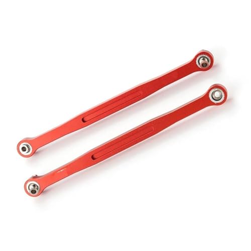 RC Links Linkage Compatible with for traxxas for XMAXX for Monster 1/5 RC Trucks Car Part Wheelbase Rc Steering Link Rod Set Steering Link Rod Set(Red) - color: Red
