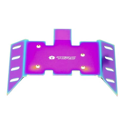 Colorful Stainless Steel Chassis Skid Plate Armor Guard Plate Protection for Axial 1/8 AXP8 Gilamon Trail Buggy Upgrade