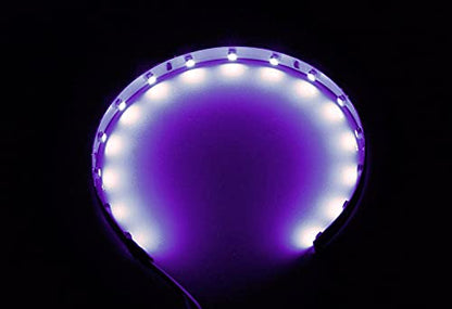 iJDMTOY Purple/Violet 15-SMD LED Accent Ambient Lighting Kit Compatible with Car Motorcycle Projector Lens Demon Eye Retrofit - color: Purple
