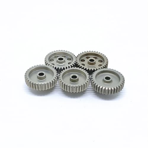 KingVal Replacement 5PCS 48DP 3.175mm 33T 34T 35T 36T 37T Aluminium Pinion Motor Gear Compatible with 1/10 RC Car Brushed Brushless Motor - size: 33-37T