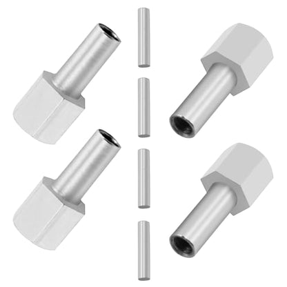 Alloy 12mm Wheel Hex Hub 15mm/20mm/25mm Offset Extension Drive Adapter Compatible with Axial SCX10 Wraith Gen7 Gen8 D90 Jeep Wrangler 1/10 RC Crawler (25mm) - size: 25mm