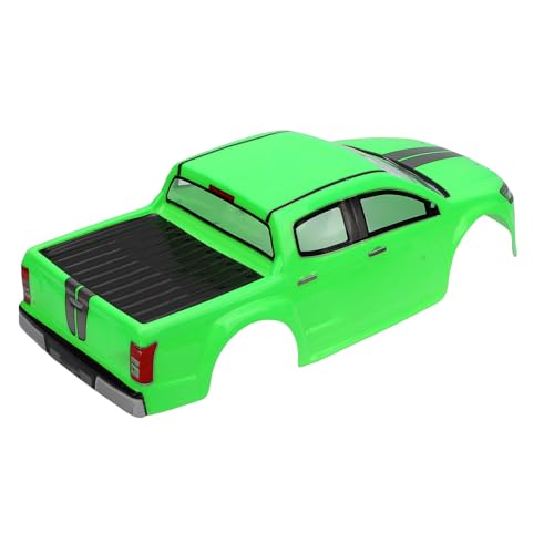 Vikye 1/10 RC Truck Body Shell, Lightweight Clear Pattern Replacement RC Car Shell with Precise Fit, for 26cm Wheelbase Remote Control Vehicles (Green) - color: Green