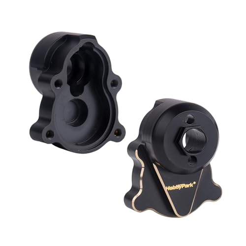 HobbyPark 51g Brass Rear Portal Housing Shell for Redcat Ascent-18 Upgrades Parts Redcat 1/18 RC Crawler Parts Heavy Duty RC Car Accessories Black Coating
