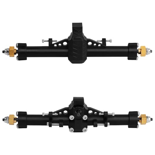 1/24 Scale Plastic Nylon Axles Front and Rear Portal Axle Assembly w/New C Knuckle for Axial SCX24 90081 C10 Jeep 1/24 RC Crawler Upgrade