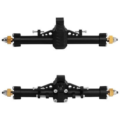 1/24 Scale Plastic Nylon Axles Front and Rear Portal Axle Assembly w/New C Knuckle for Axial SCX24 90081 C10 Jeep 1/24 RC Crawler Upgrade