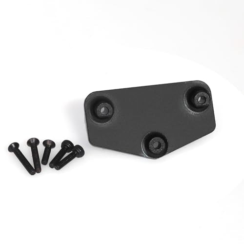 Aluminum Servo Mount Seat RC Upgraded Parts for LOSI 1/18 Mini LMT 4X4 Brushed Monster Truck RTR-LOS01026 RC Car, Black - color: Black Servo Mount