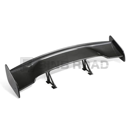 57" Car Rear GT Wing Spoiler, ABS & Aluminum Alloy Universal Rear Spoiler with Adjustable Bracket, Carbon Fiber - style: Carbon Fiber