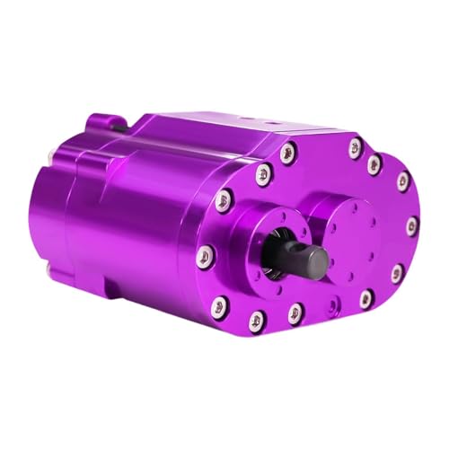 Qianly RC 2 Speeds Transfer Case Gearbox Replacement Lightweight Box for SCX10 Truck Model 1/10 RC Crawler, Purple - color: Purple
