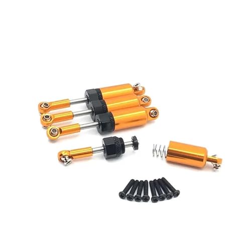RC Crawlers Components For HSP 18321 18322 18311 18312 18301 18302 Metal Oil Shock Absorber Damper 1/18 RC Car Upgrade Parts Replacement Accessories(Yellow) - color: Yellow