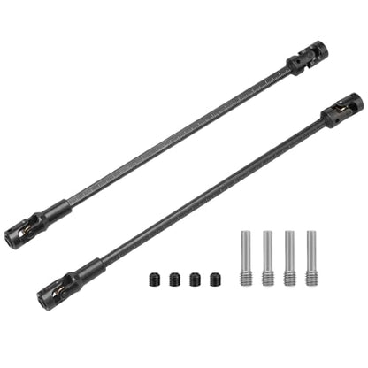 daitoku Driveshaft Universal Joint Drive Shaft 68-229mm Free to Cut Length for SCX10 I II III TRX4 Capra 1/10 LCG DIY RC Upgrade Parts - Black - color: Black