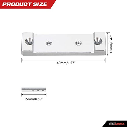 RCAWD for 1/24 Axial SCX24 Upgrades Magnets Body Post, Body Mount Aluminum Parts for AXI90081 AXI00001 AXI00002 AXI00005 AXI00006 Silver - color: Silver