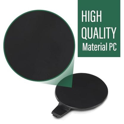LQI Front Bumper Tow Hook Cover Cap Fit Tesla Model 3 2017-2023 | 146070100B, 108417300E Black Plastic - size: Front | Fit Tesla Model 3 2017-2023
