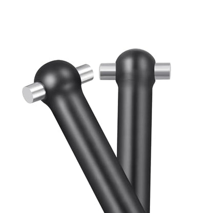 2Pcs JGGZONE Steel 1144 Rear Drive Shaft CVD Dogbone Joint Axle Driveshafts Compatible with LOSI 1/16 Mini-B Buggy 1/18 Mini-T 2.0 Stadium Truck Replacement Parts
