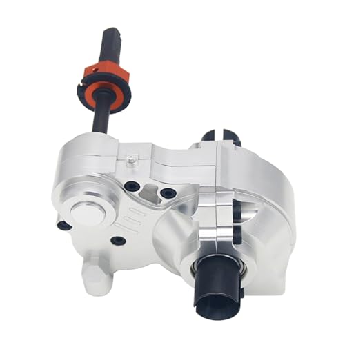 CNC Metal Split Differential Diff.Gear Box Case Assembly Kit (Silver) | for 1/5 Hpi Rofun Rovan Km Baja 5B 5T 5Sc Rc Car Parts - color: Silver