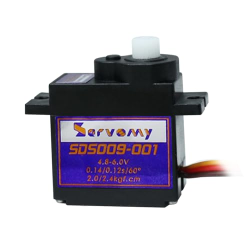 SDS009-001 - 9G Digital Servo High Torque Plastic Gear, 4.8-6.0V 180° 21T Horn, Replacement for SG90/MG90S/ES08MD, RC Cars Drones Arduino - color: Blank (9g, Plastic Gear)