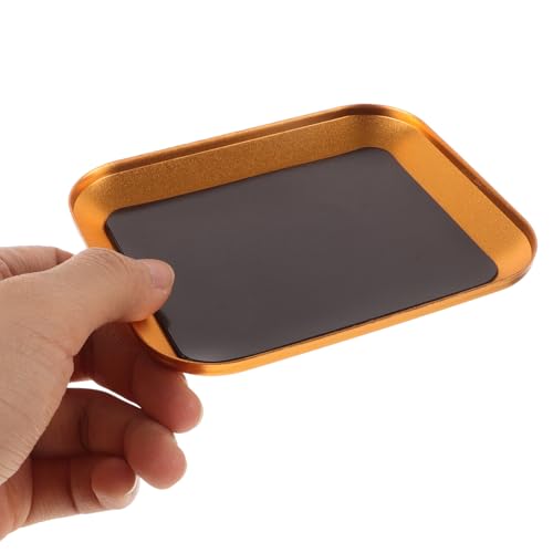 Aluminum Alloy Screw Storage Tray for Rc Repair and Maintenance, Portable Metal Parts Organizer with Convenient Opening, Improving Work Efficiency for Professional Mechanics