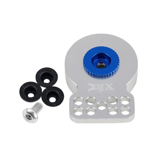 DJX CNC Aluminum Porous Servo Saver 23T/24T/25T (Silver) - color: Silver