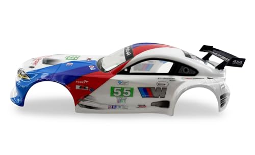 1/10 Scale RC Drift Racing Touring On Road Car Painted Body Shell, Spoiler Included, Pre-Cut, 258mm Wheelbase (BMW BMW M3 GT2 Style) - color: Bmw M3 Gt2 Style