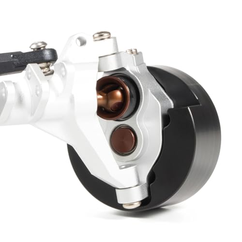 Machined Brass Portal Knuckle Weights - Low Offset for Vanquish Currie Portal F9 SCX10-II and VS4-10 Ultra Offset Front Axle - 128g Each, Low Center of Gravity Upgrade