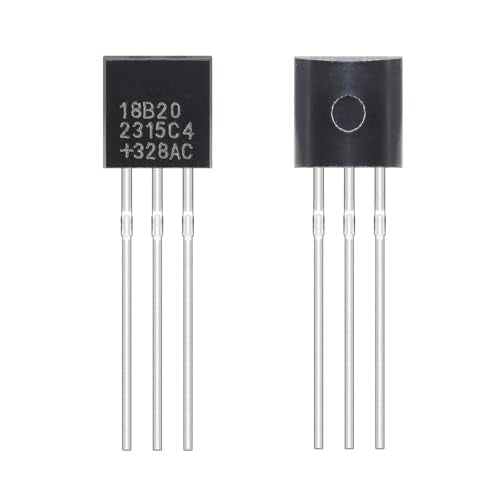 DS18B20 Temperature Sensor Digital Thermometer -55°C to 125°C (Pack of 10pcs) - style: DS18B20